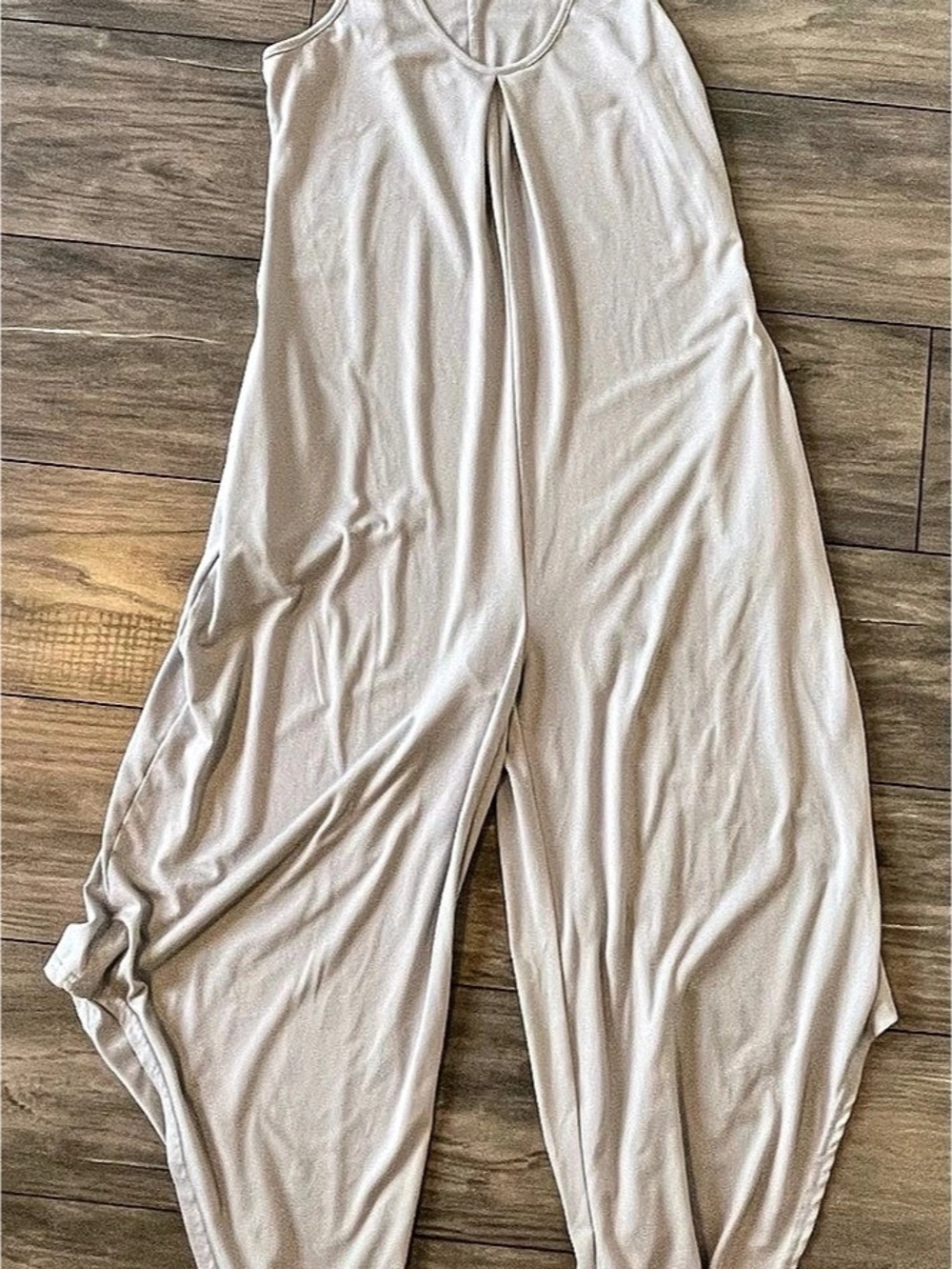 Cream Wide Leg Jumpsuit